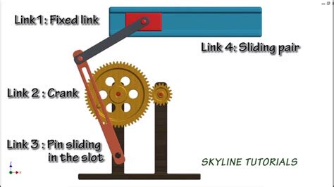 crank and slotted lever quick return mechanism|Crank And Slotted Lever Quick Return Mechanism.